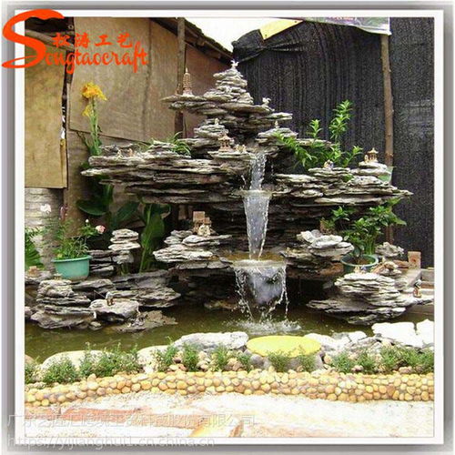 千層石千層巖蓮花石假山的家庭疊石制作與廠家選擇