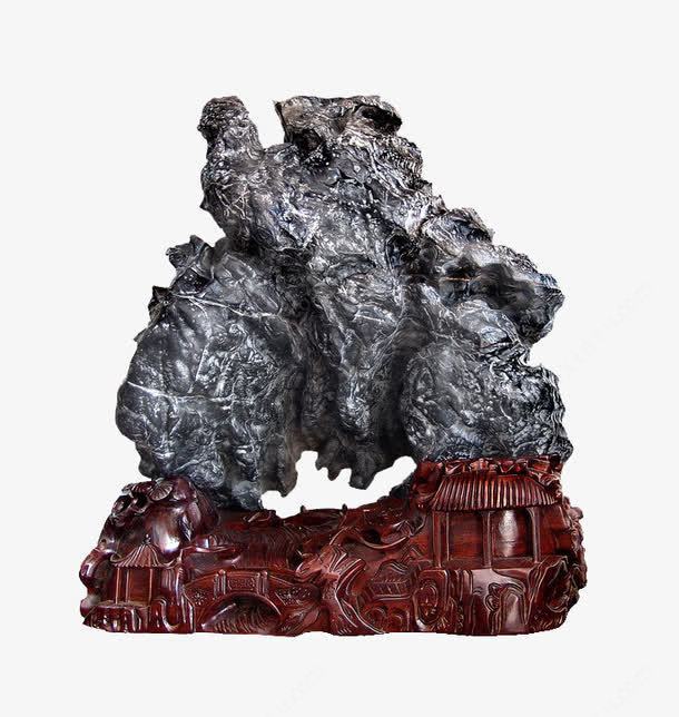 天下為公 靈璧奇石擺件高清素材，典藏藝術與自然之美